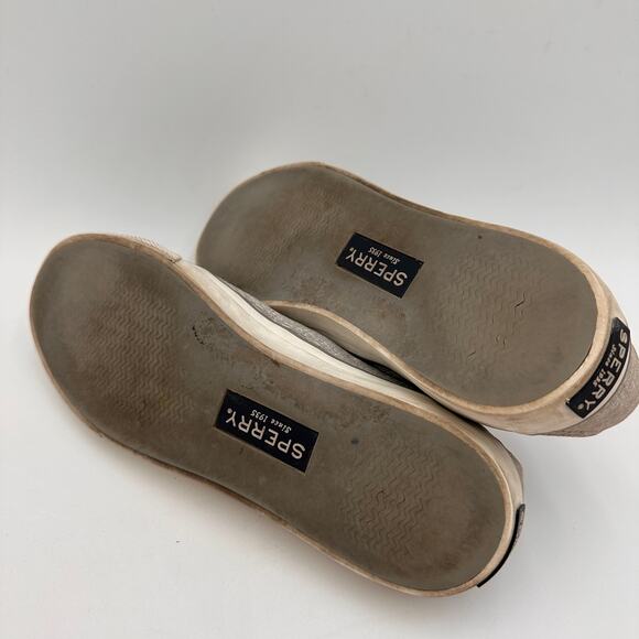 Sperry Slip-On Seacoast Diamond Print Shoe Gray Women's Size 7.5 - Picture 6 of 8